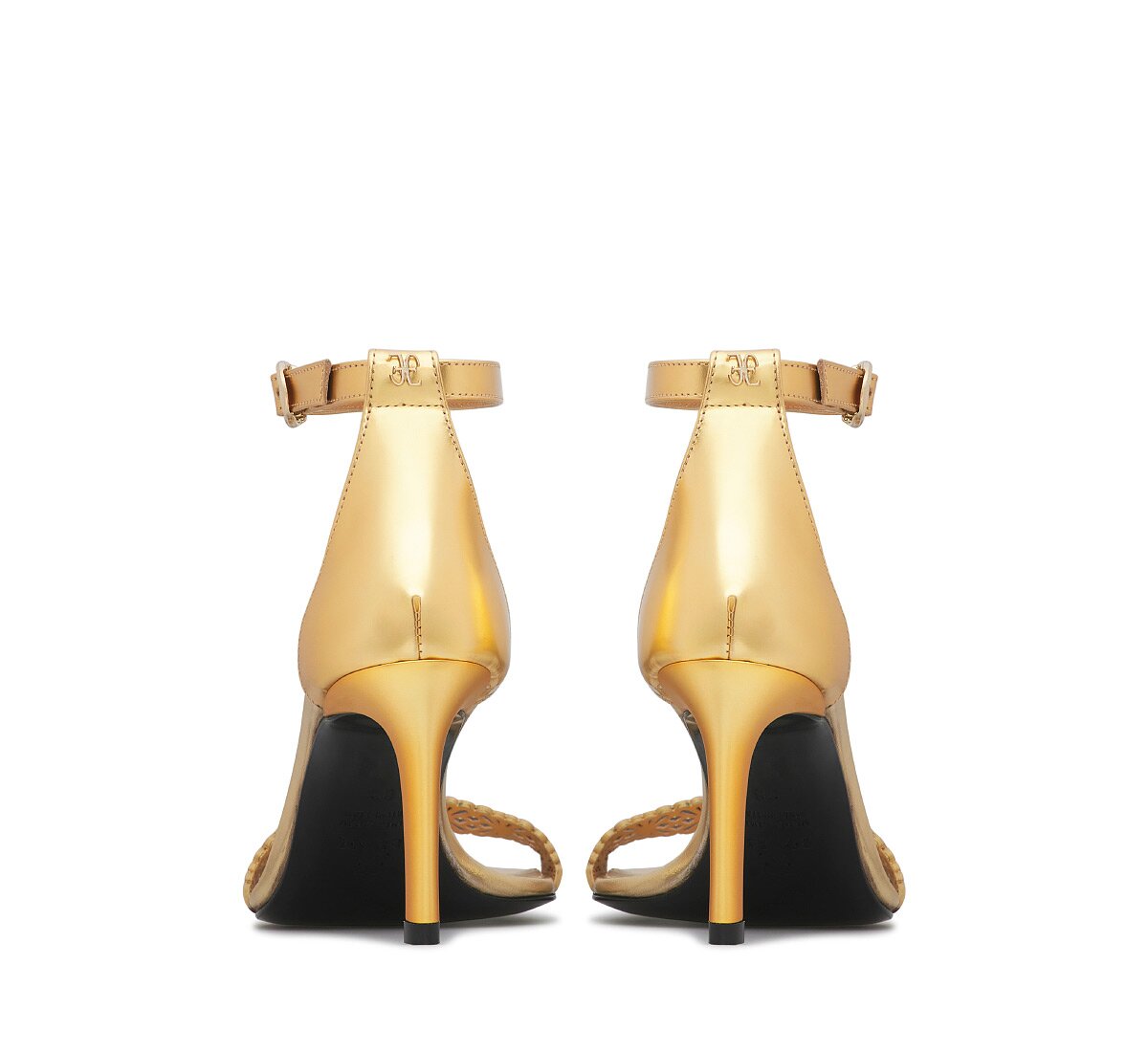 Fabi laminated nappa leather sandal