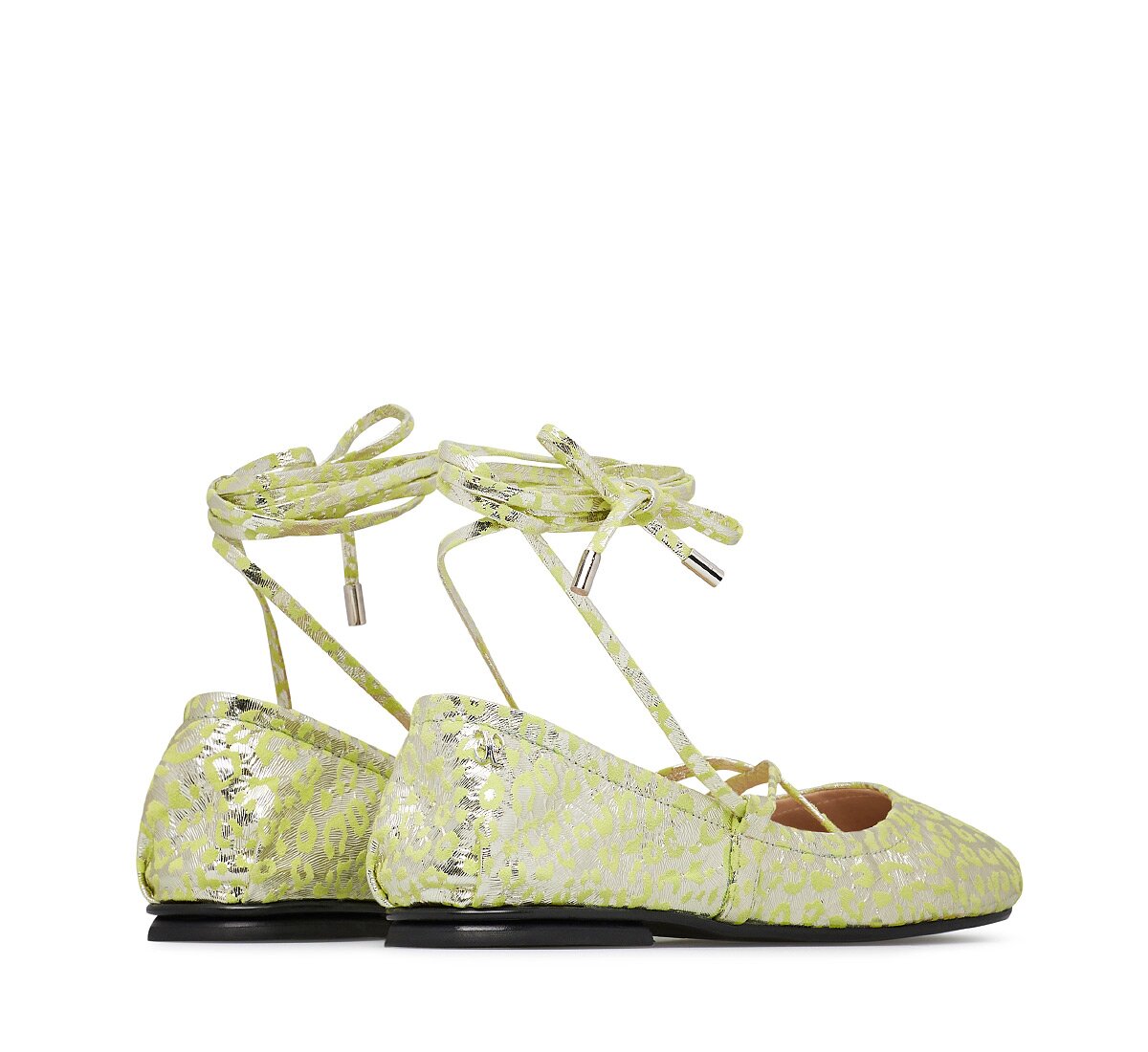 Fabi ballerinas with ankle ties