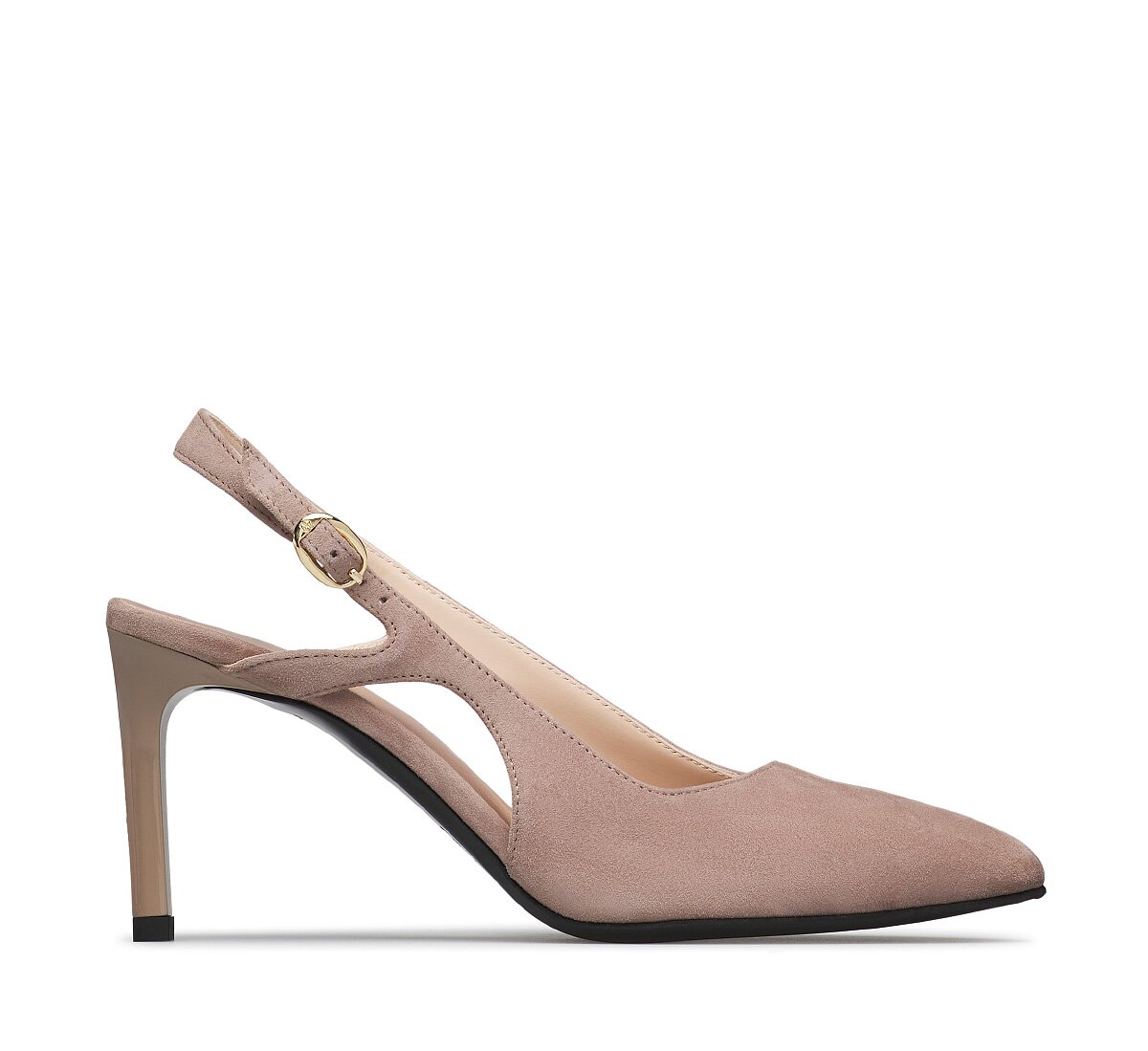 Suede sling-back