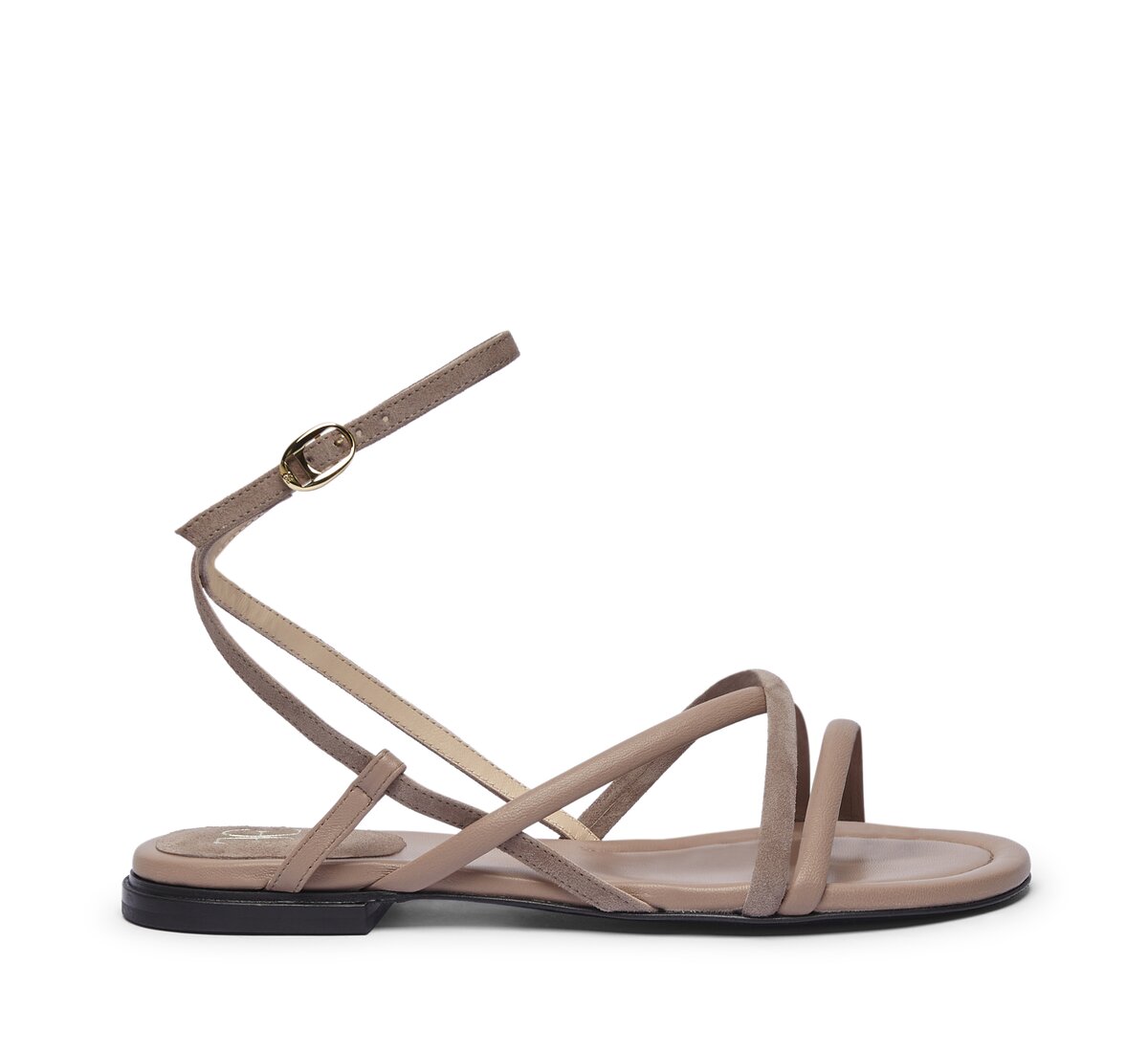 Fabi sandal in nappa leather and suede