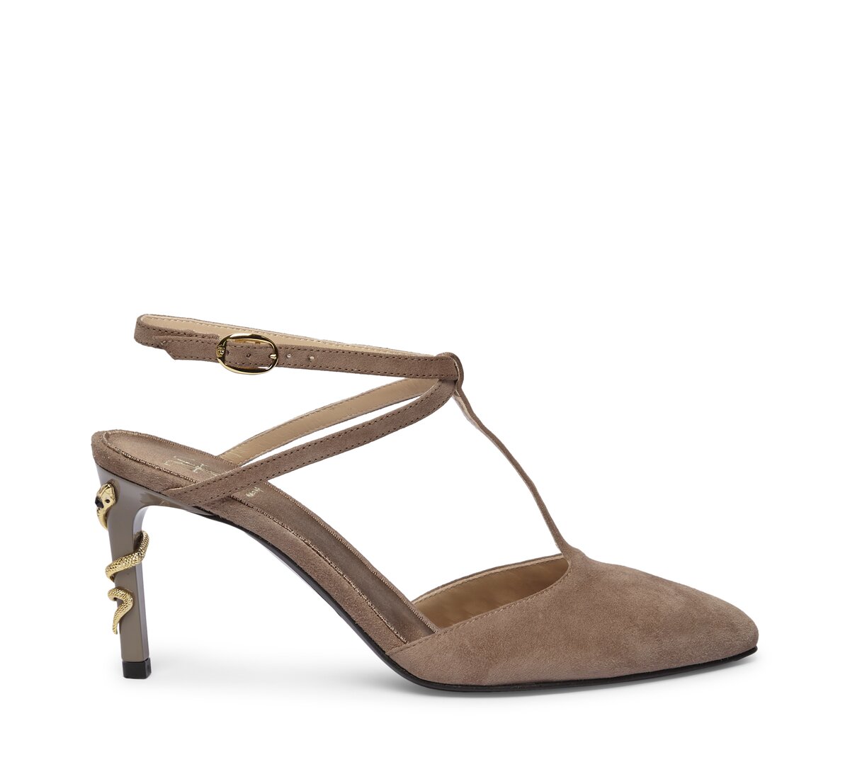 Fabi Snake Sling-back
