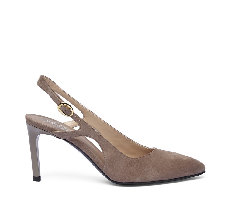 Fabi suede sling-back