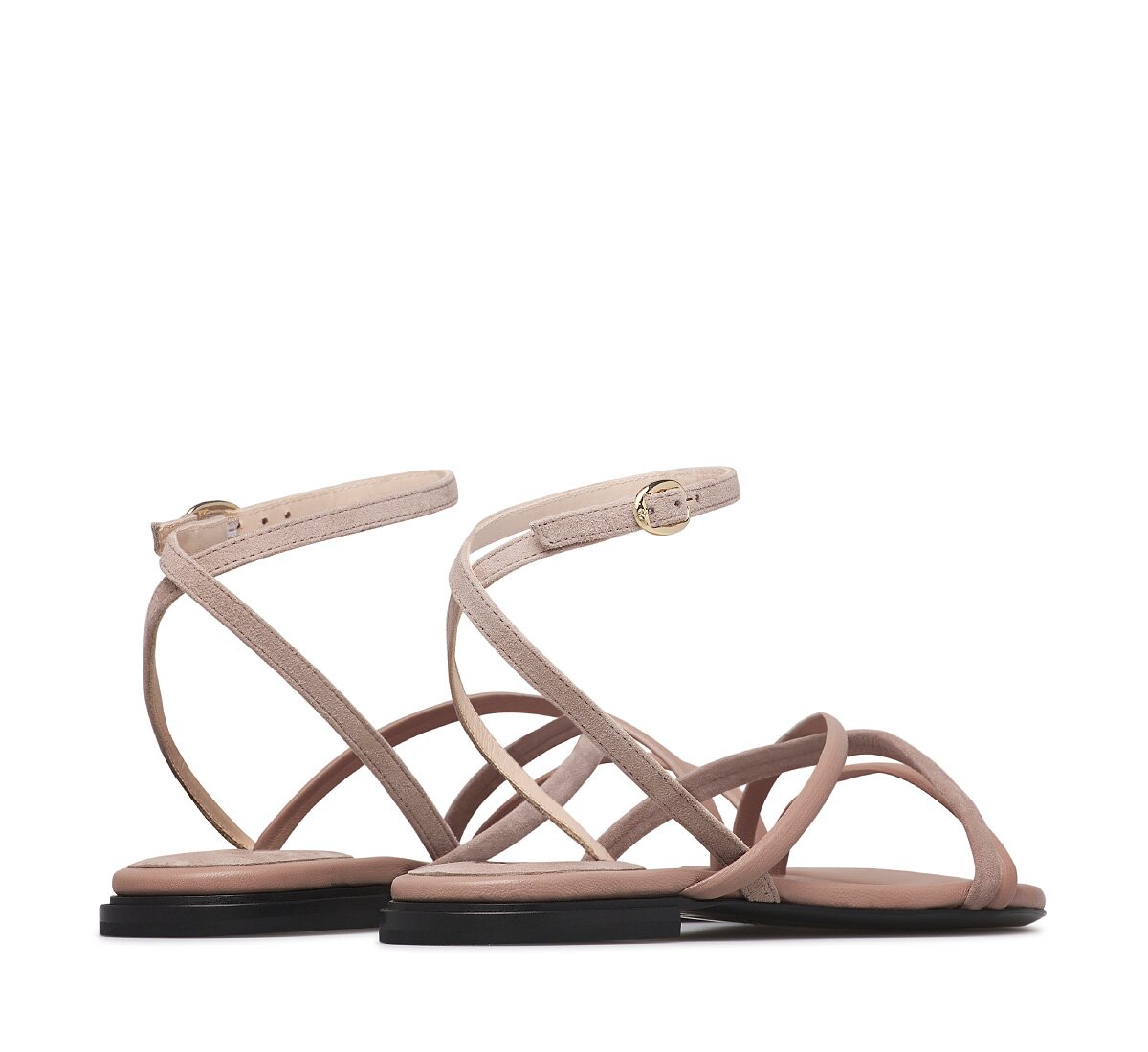 Fabi sandal in nappa leather and suede