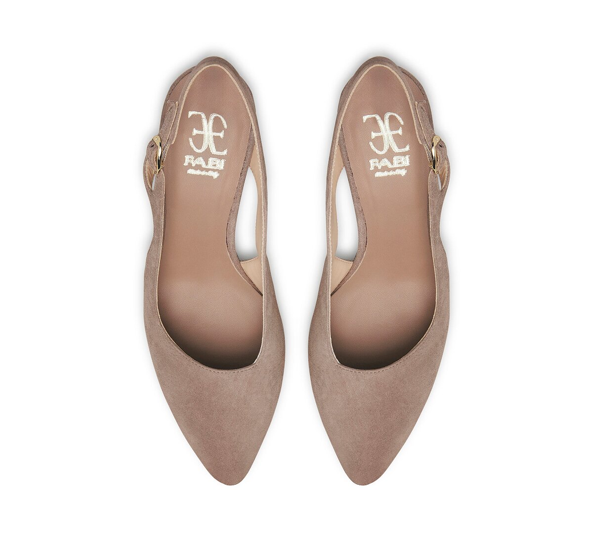 Fabi suede sling-back