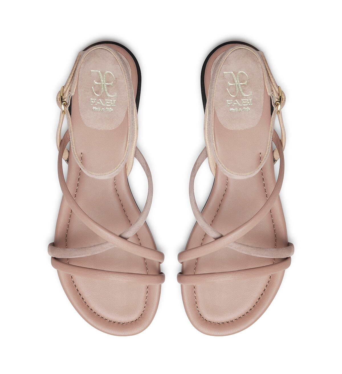 Fabi sandal in nappa leather and suede