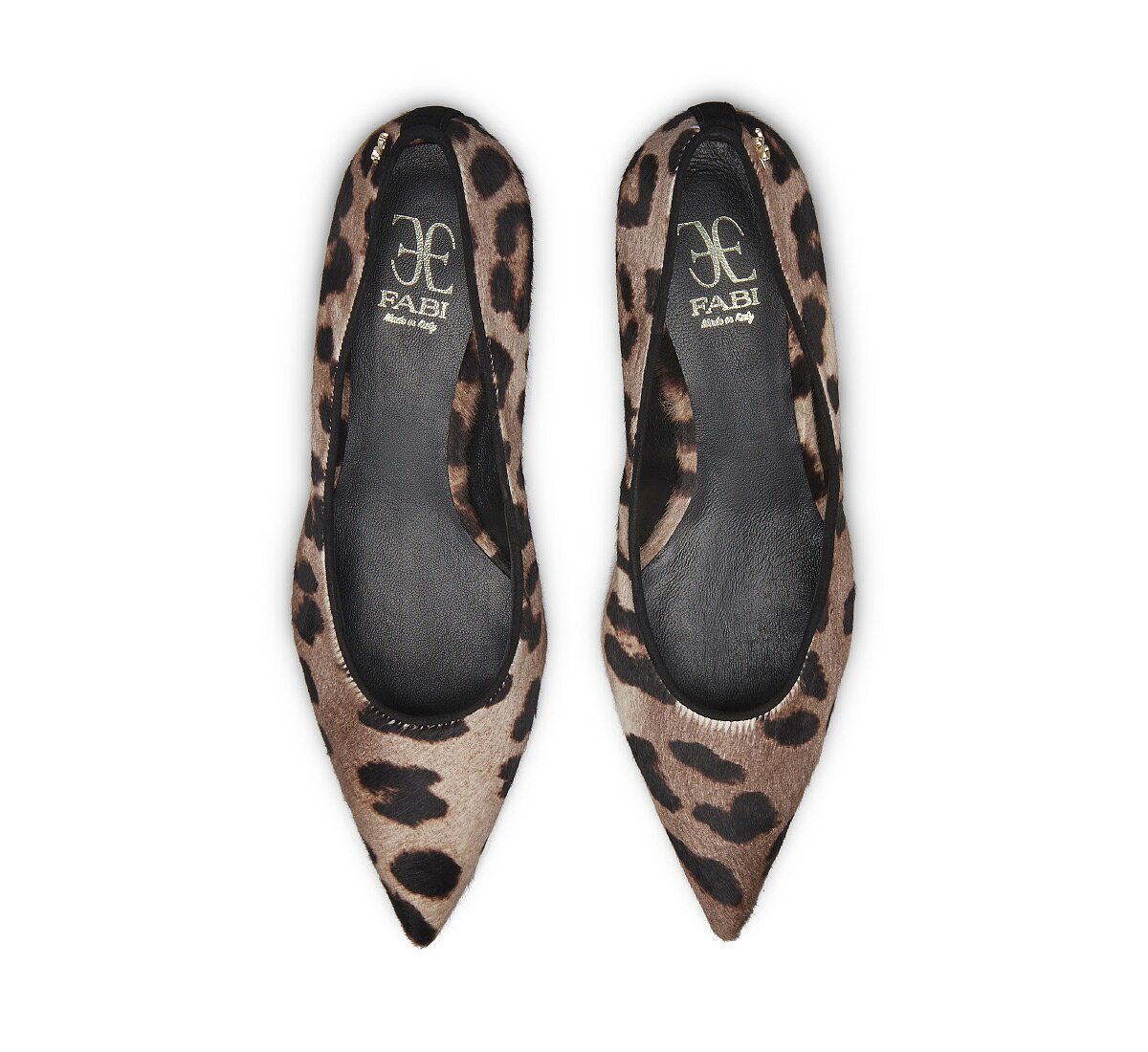 Décolleté Fabi in cavallino leopardato
