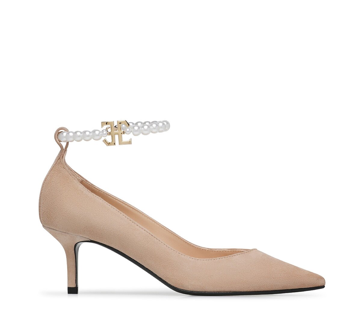 Fabi pumps with pearl anklet