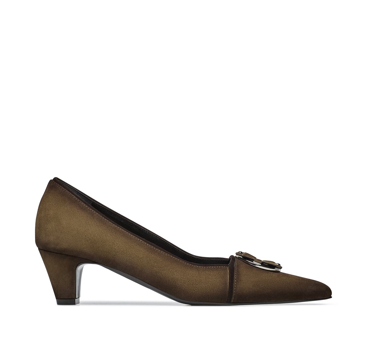 Suede pump