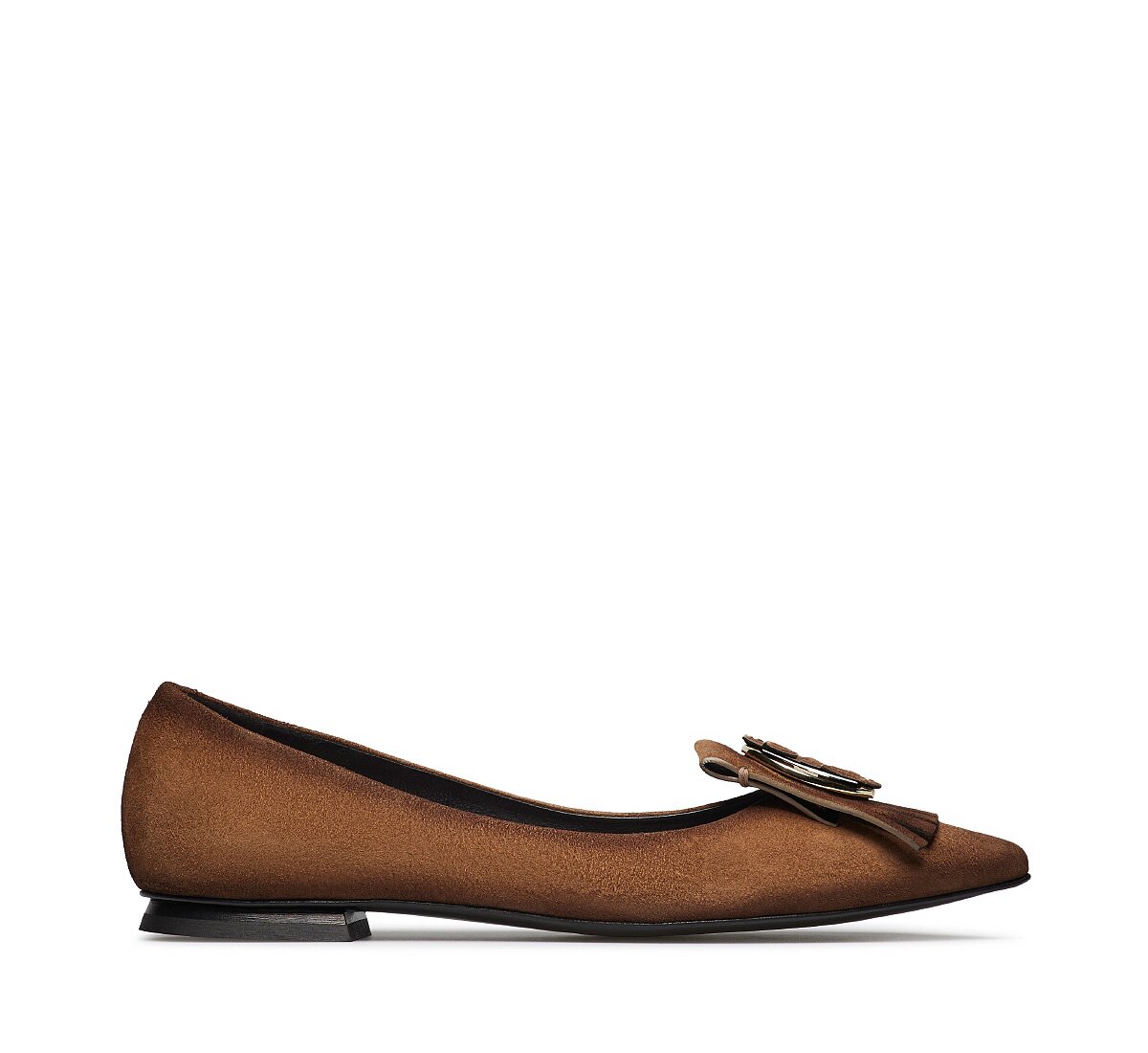 Fabi suede ballet flats