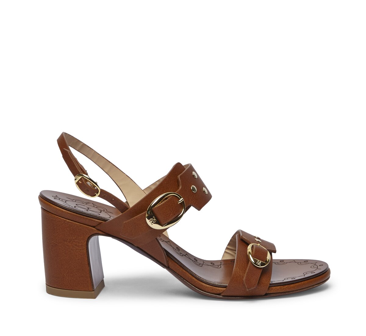 Сандалии Fabi из телячьей кожи с ремешком