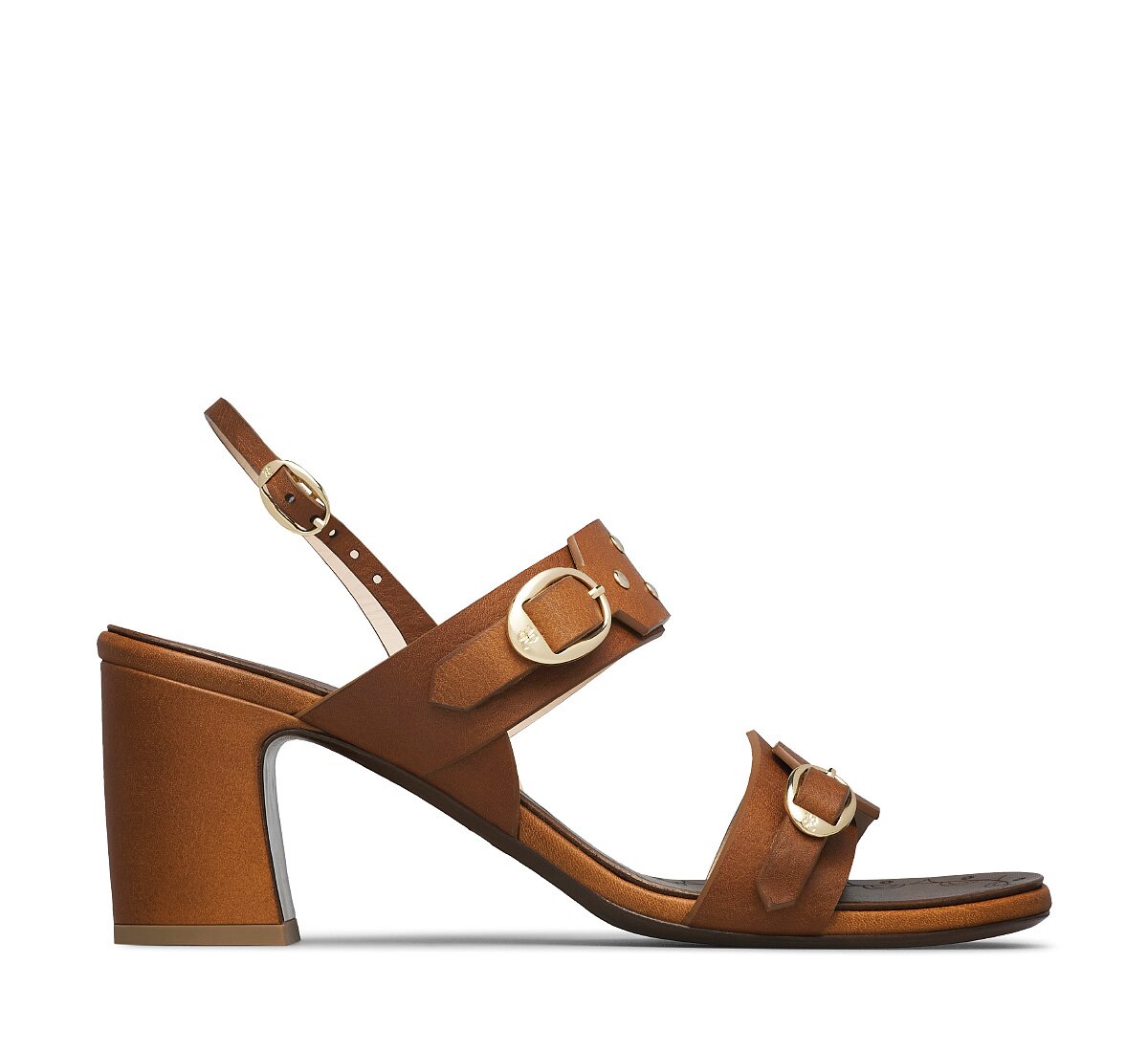 Calfskin Sandal with Strap