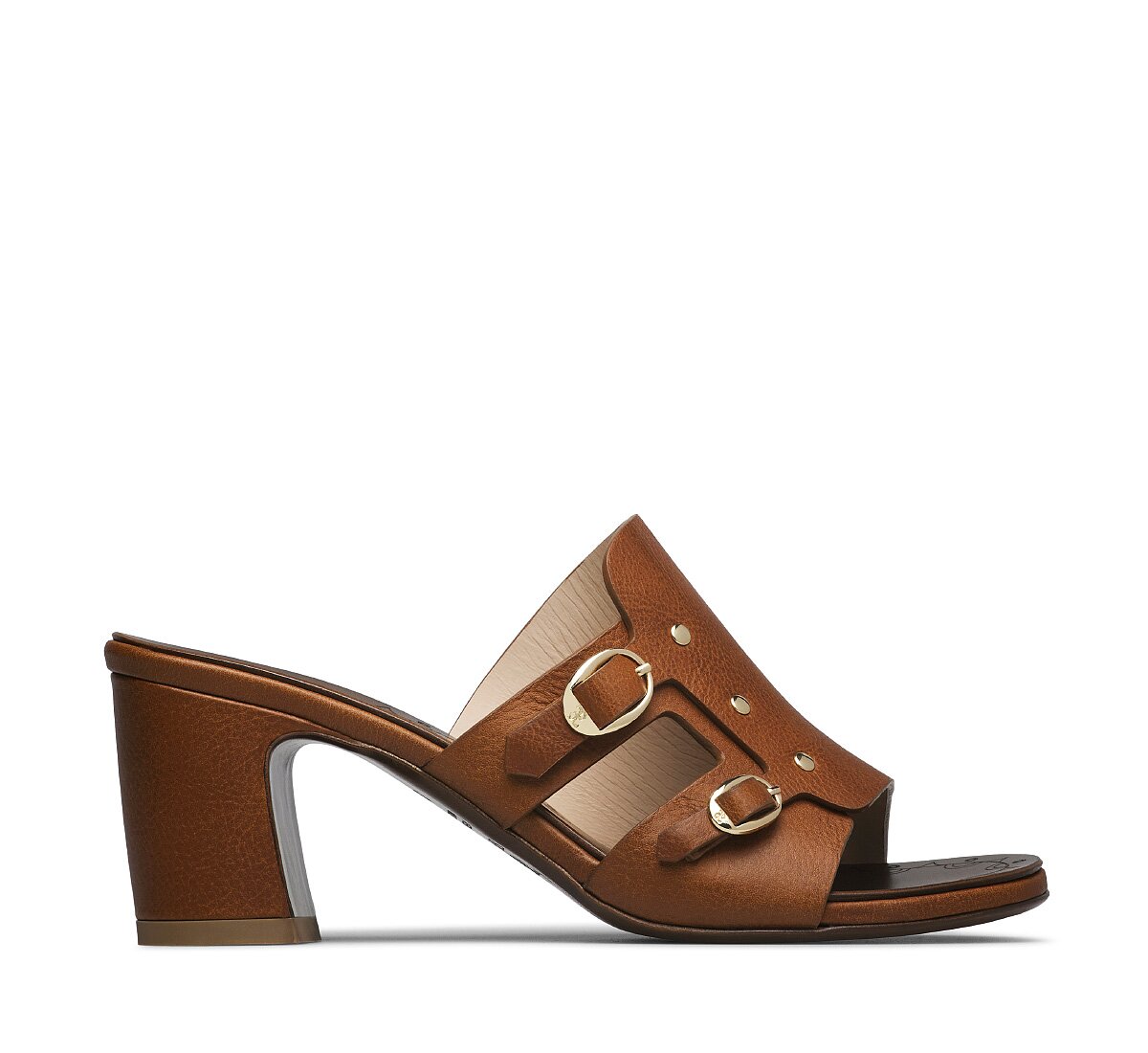Fabi Calfskin Sandal with Double Buckle