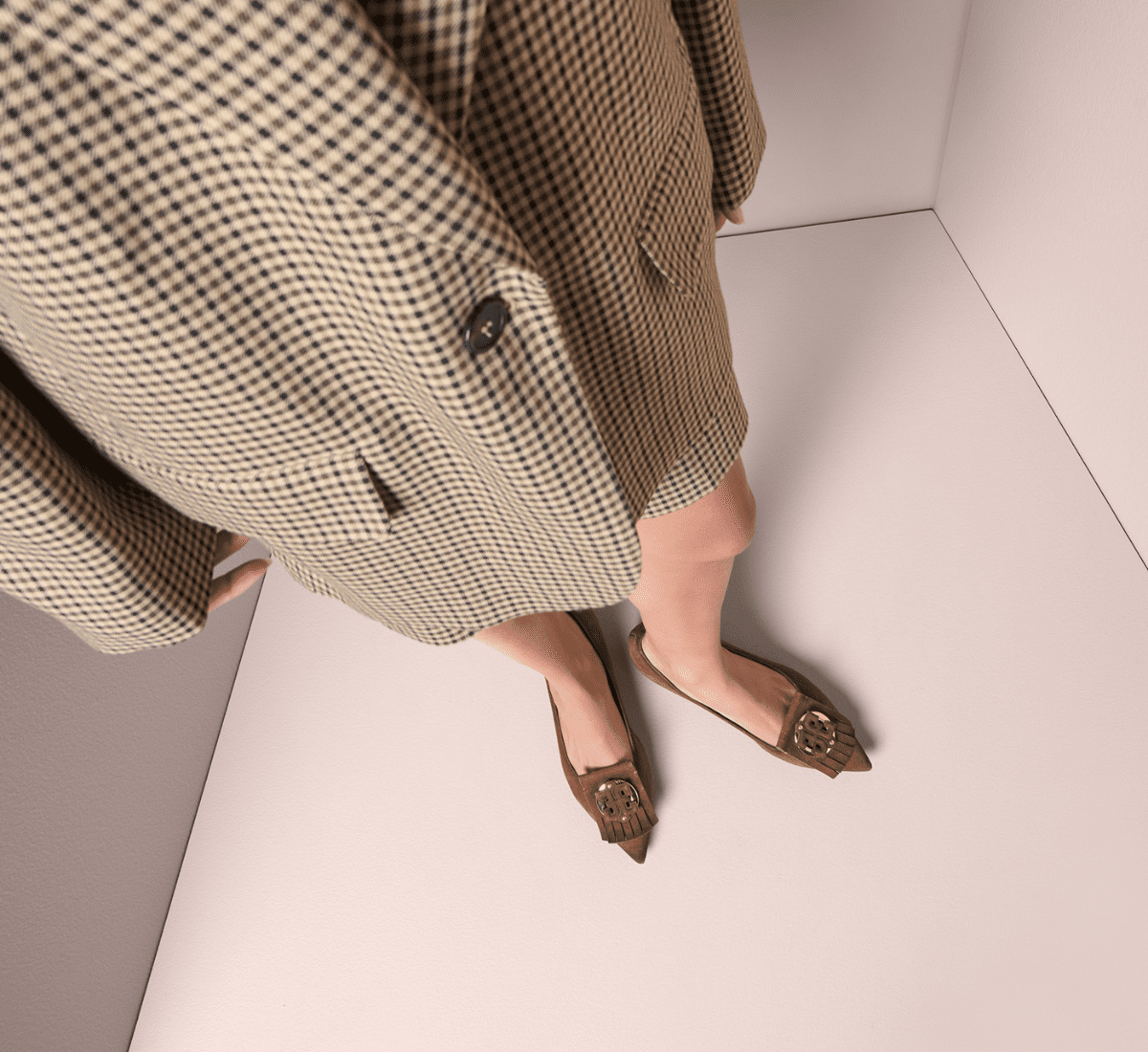 Fabi suede ballet flats