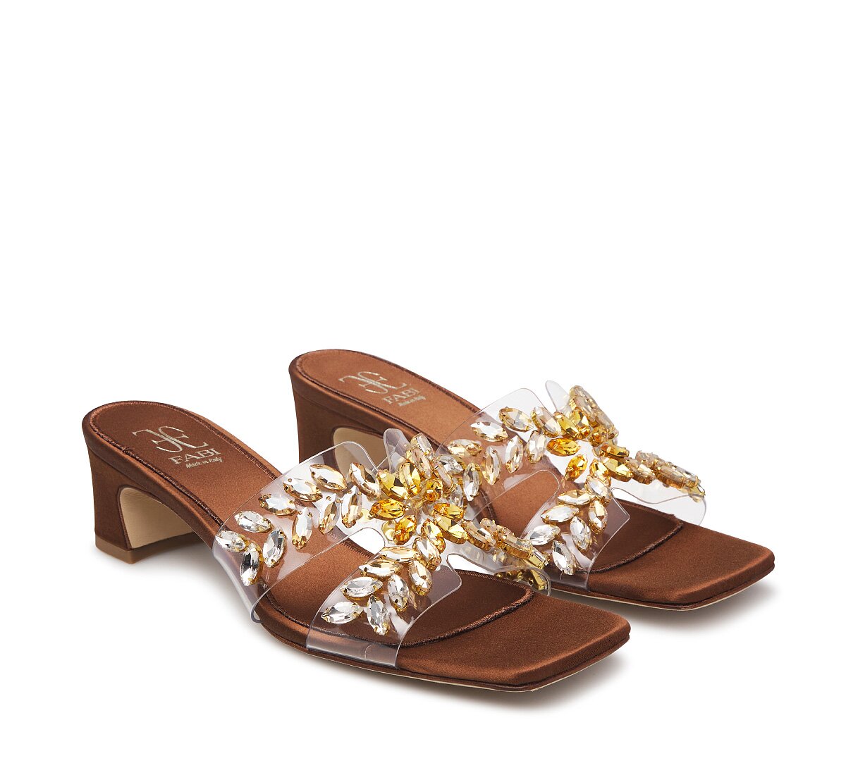 Fabi satin sandals