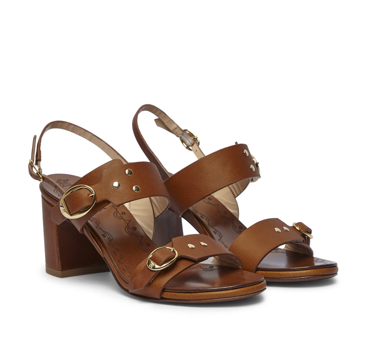 Сандалии Fabi из телячьей кожи с ремешком