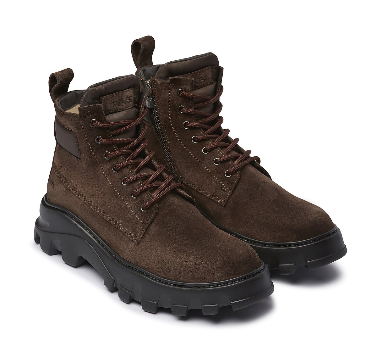 Fabi combat boot with merino wool lining