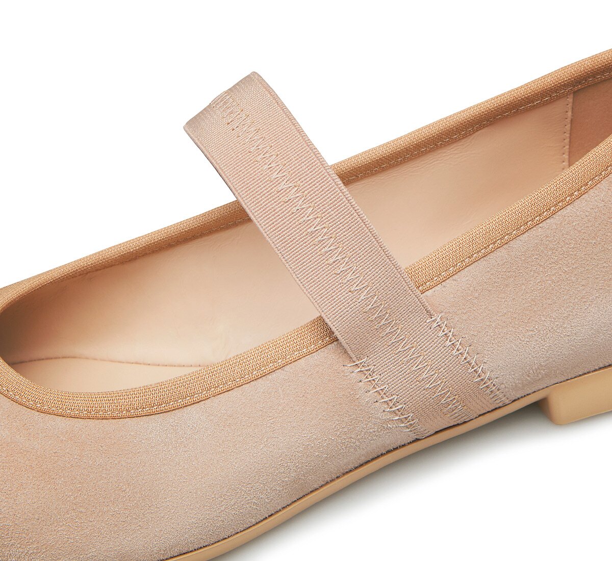 Suede ballet flats