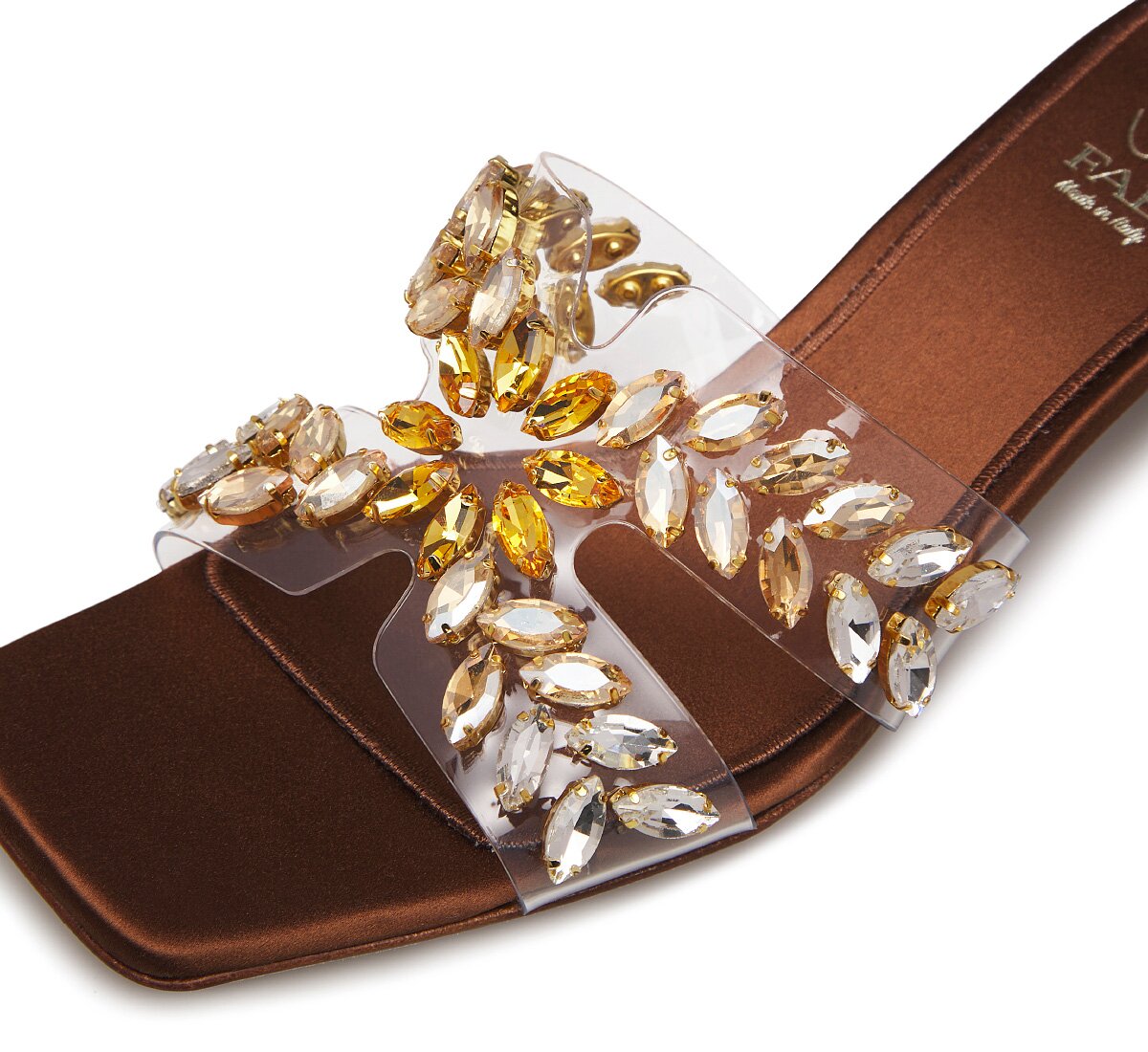 Fabi satin sandals