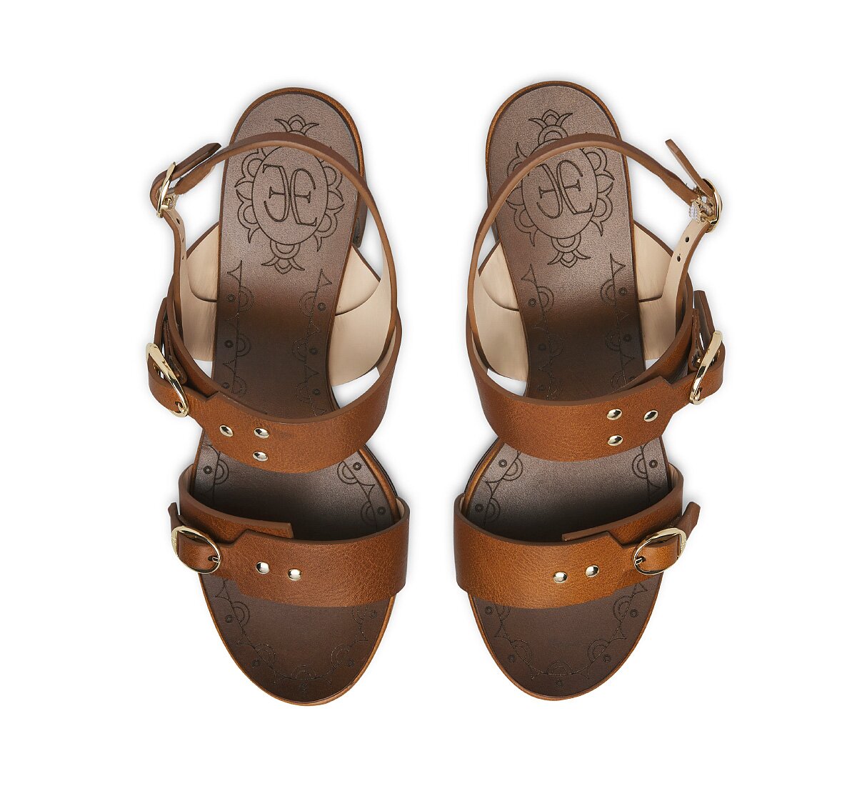 Calfskin Sandal with Strap