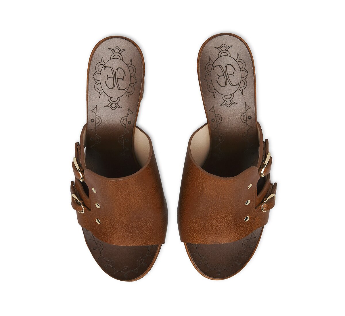 Fabi Calfskin Sandal with Double Buckle