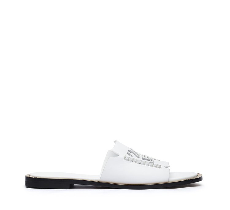Fabi sandal with cut-out logo