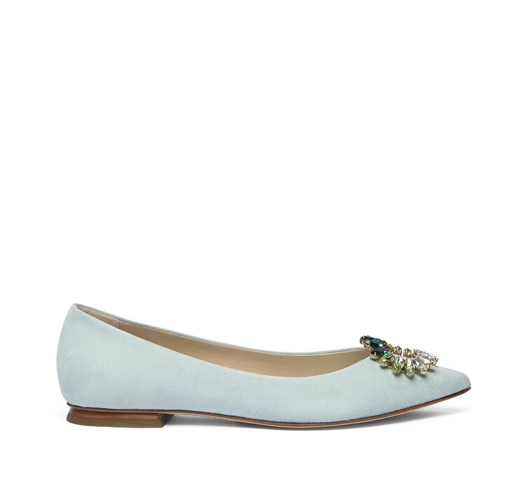 Fabi ballerina with jewel accessory