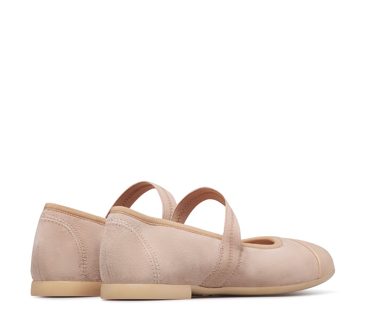 Suede ballet flats