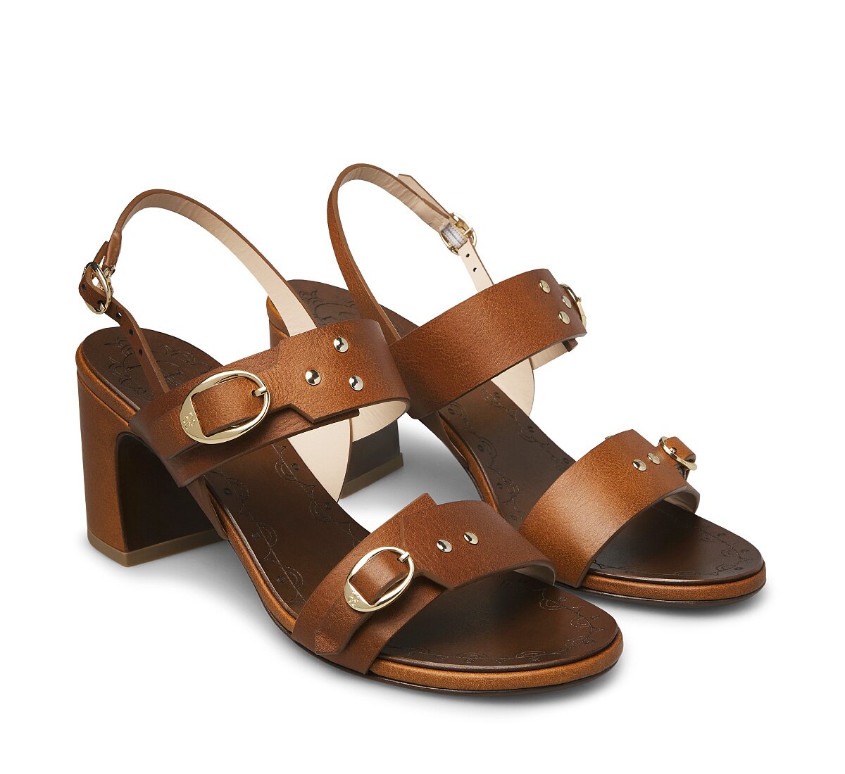 Calfskin Sandal with Strap