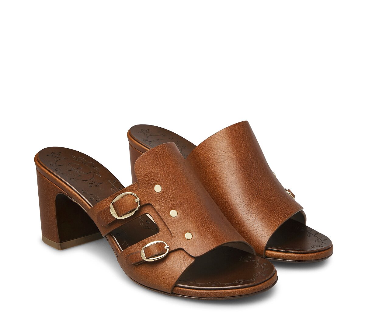 Fabi Calfskin Sandal with Double Buckle