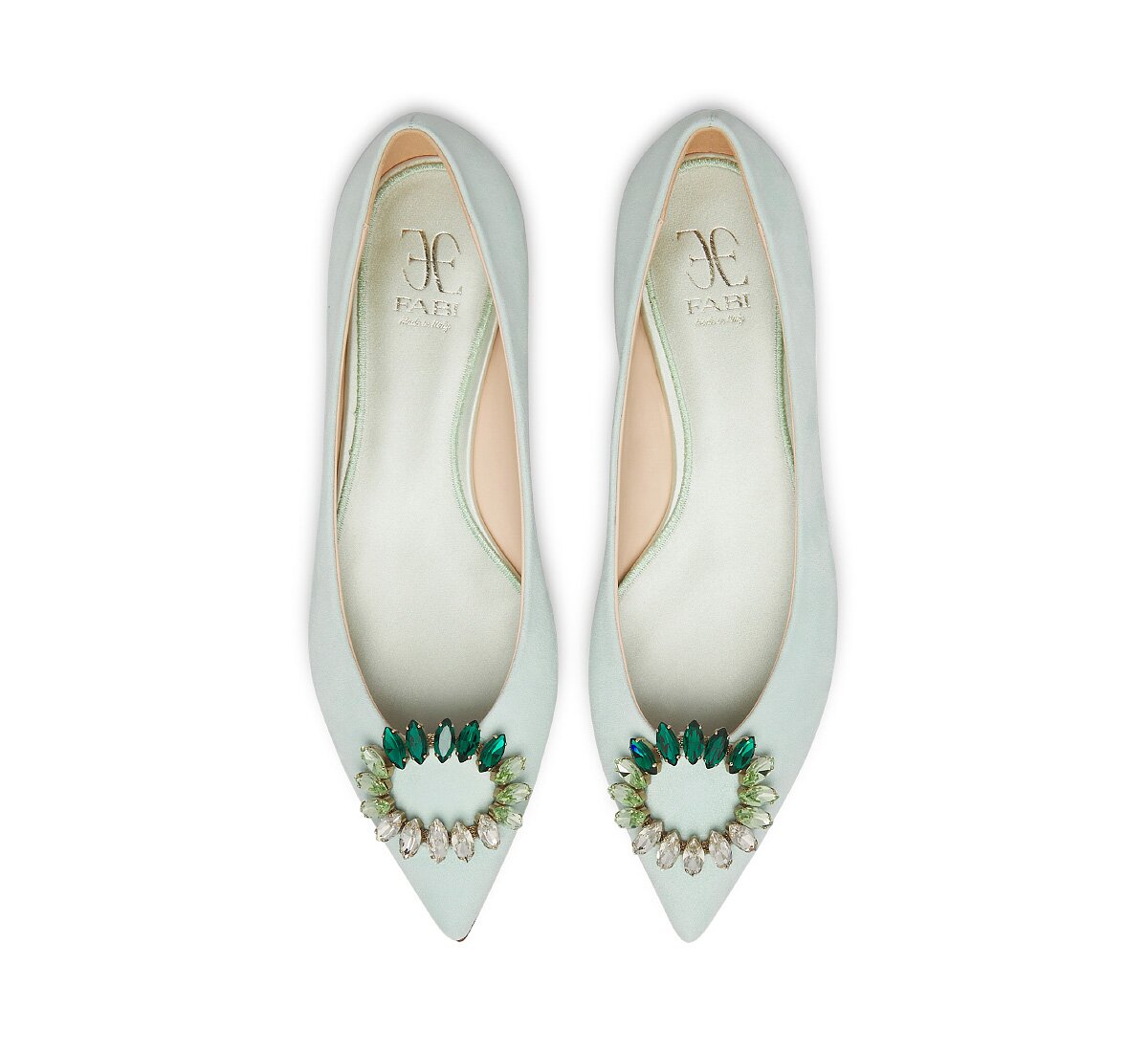 Fabi ballerina with jewel accessory