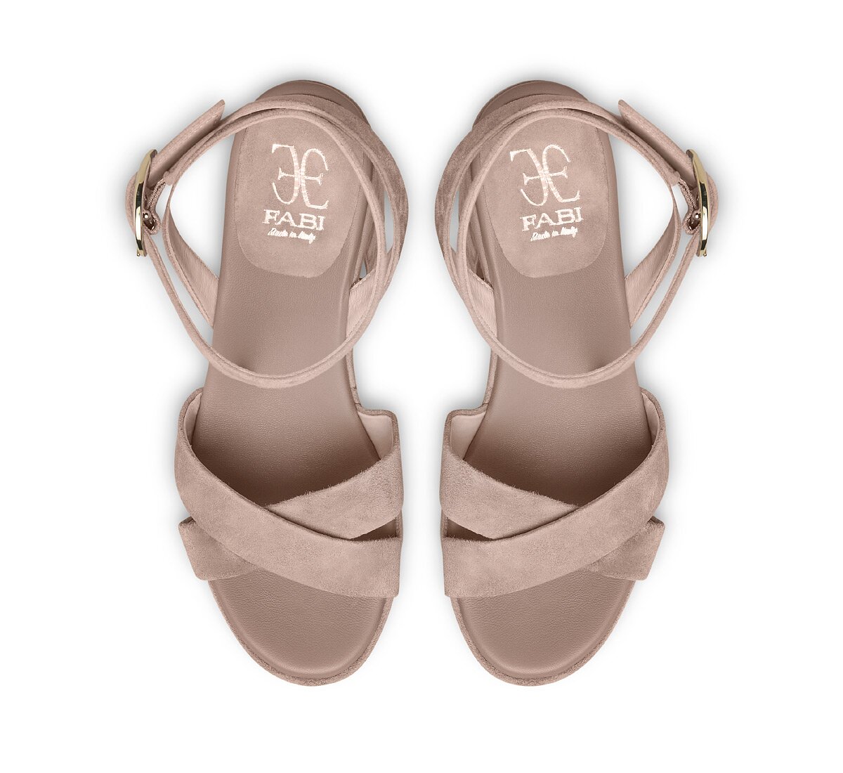 Замшевые сандалии Fabi