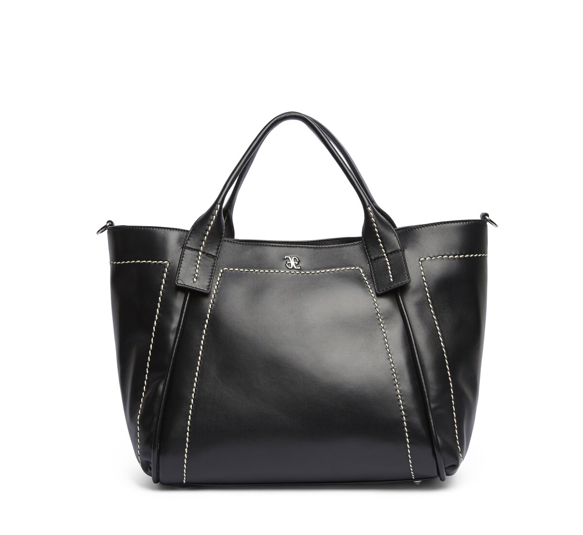 Handbag with contrasting stitching