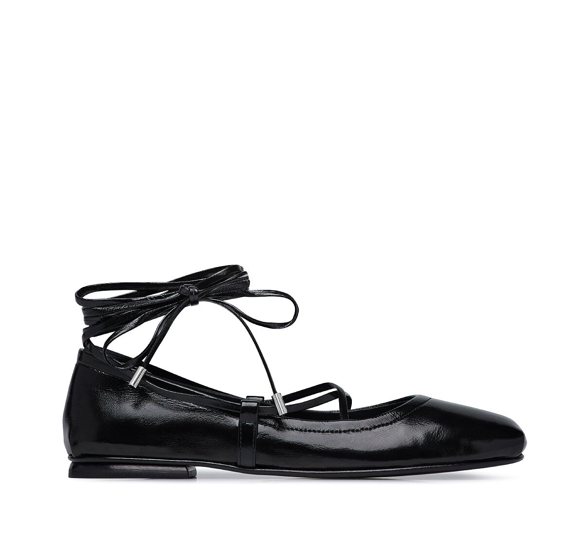 Fabi ballerinas with ankle ties