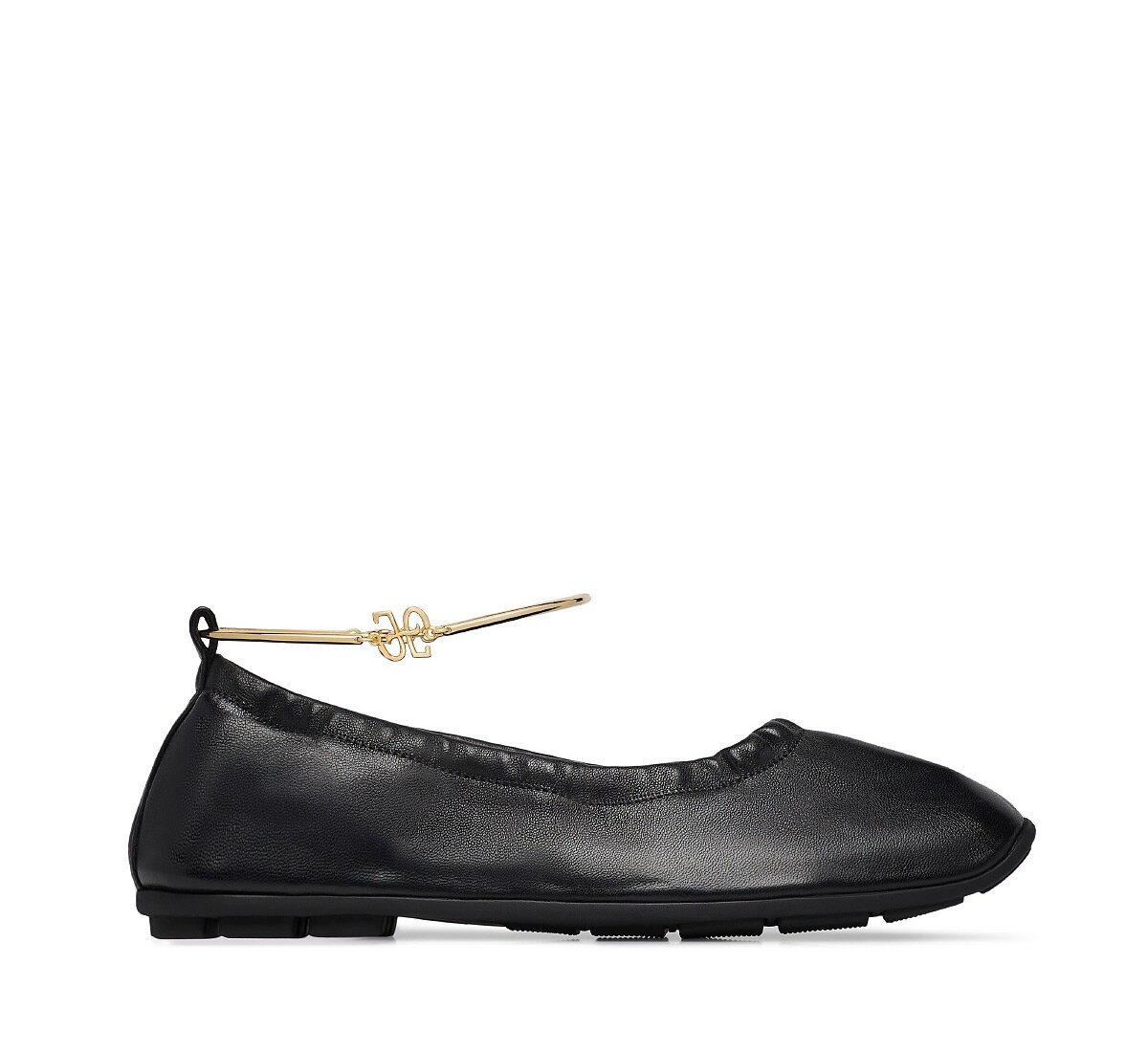 Fabi ballet flat with ankle strap