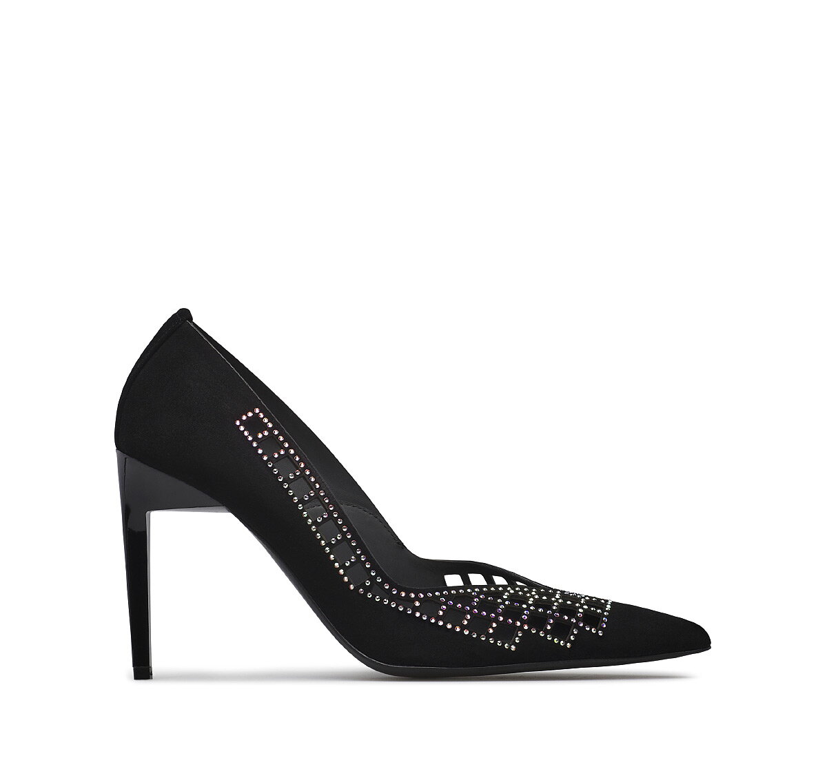 Pumps with jewel embellishments
