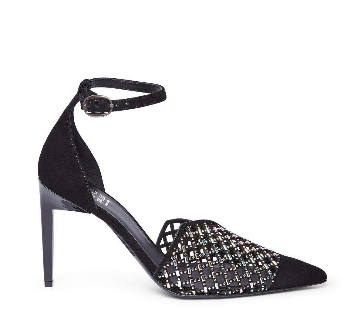 Fabi suede pumps with crystals