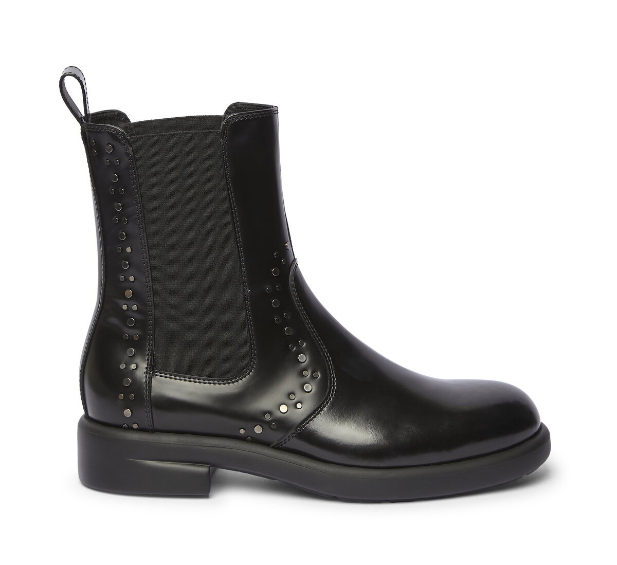 Fabi calfskin Chelsea boots with studs