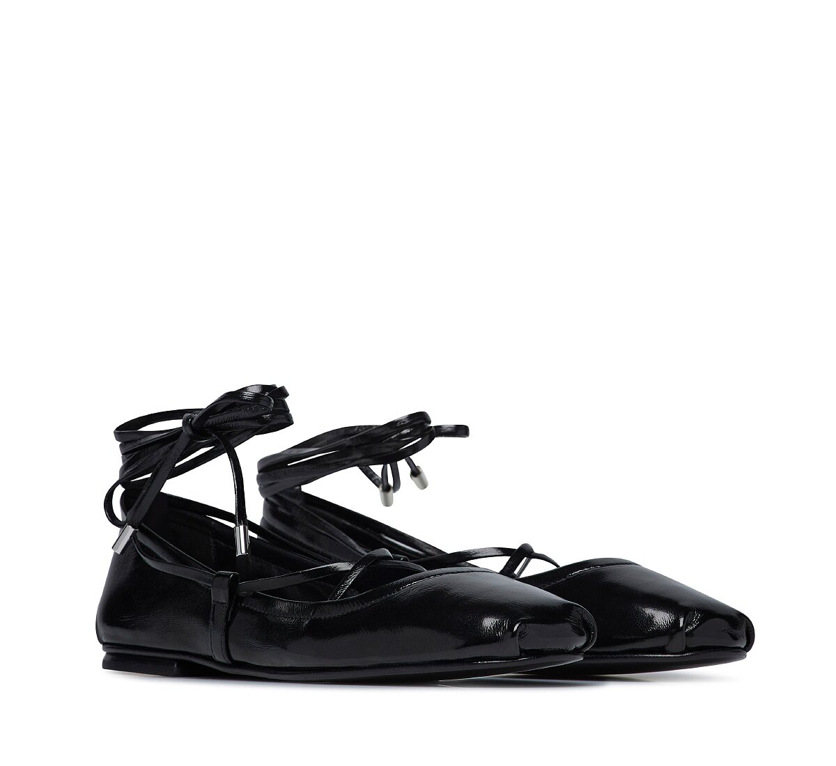 Fabi ballerinas with ankle ties