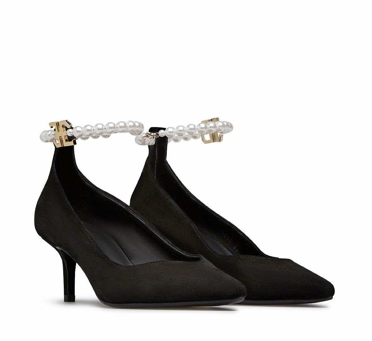 Fabi pumps with pearl anklet