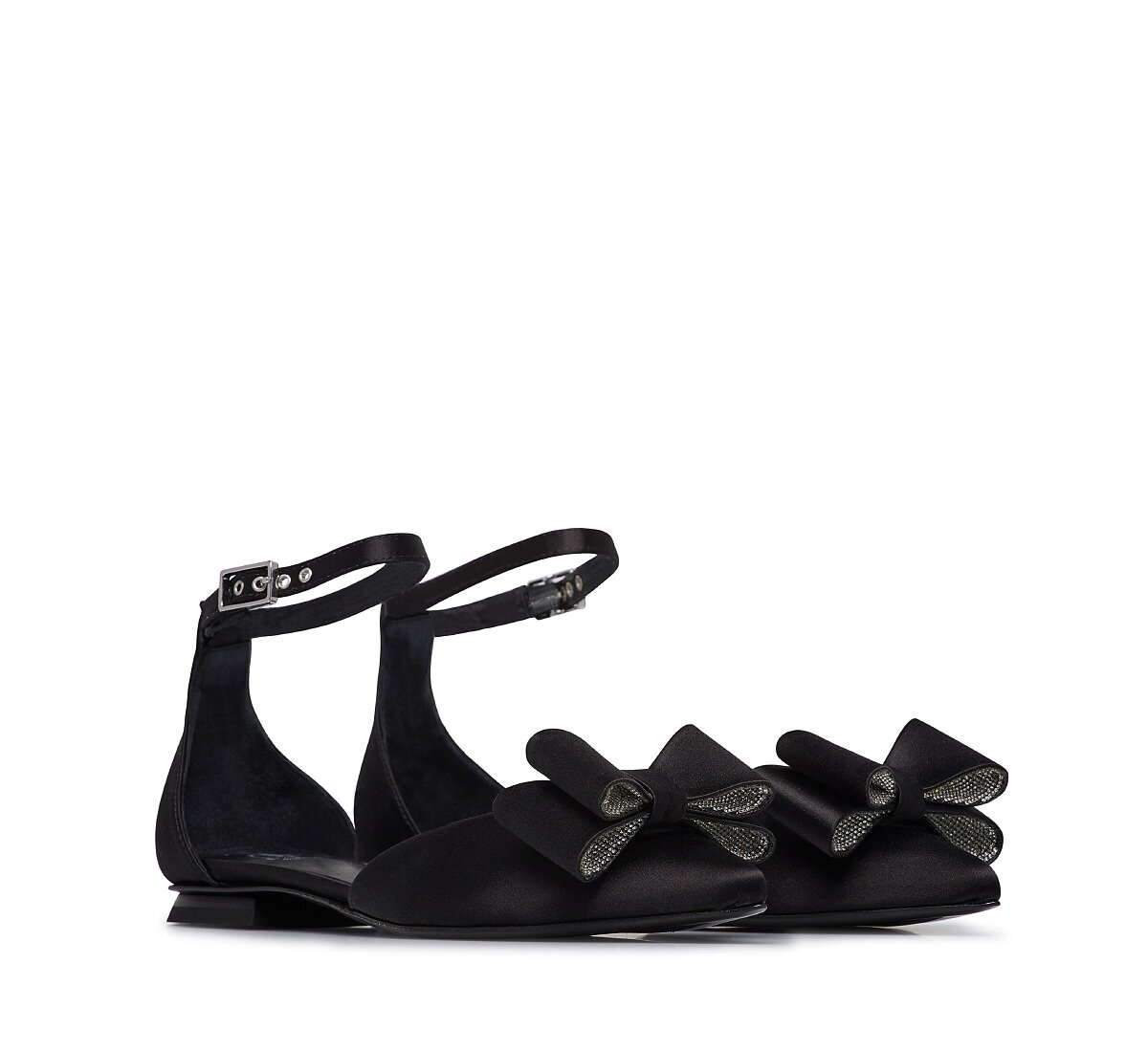 Fabi satin ballerina