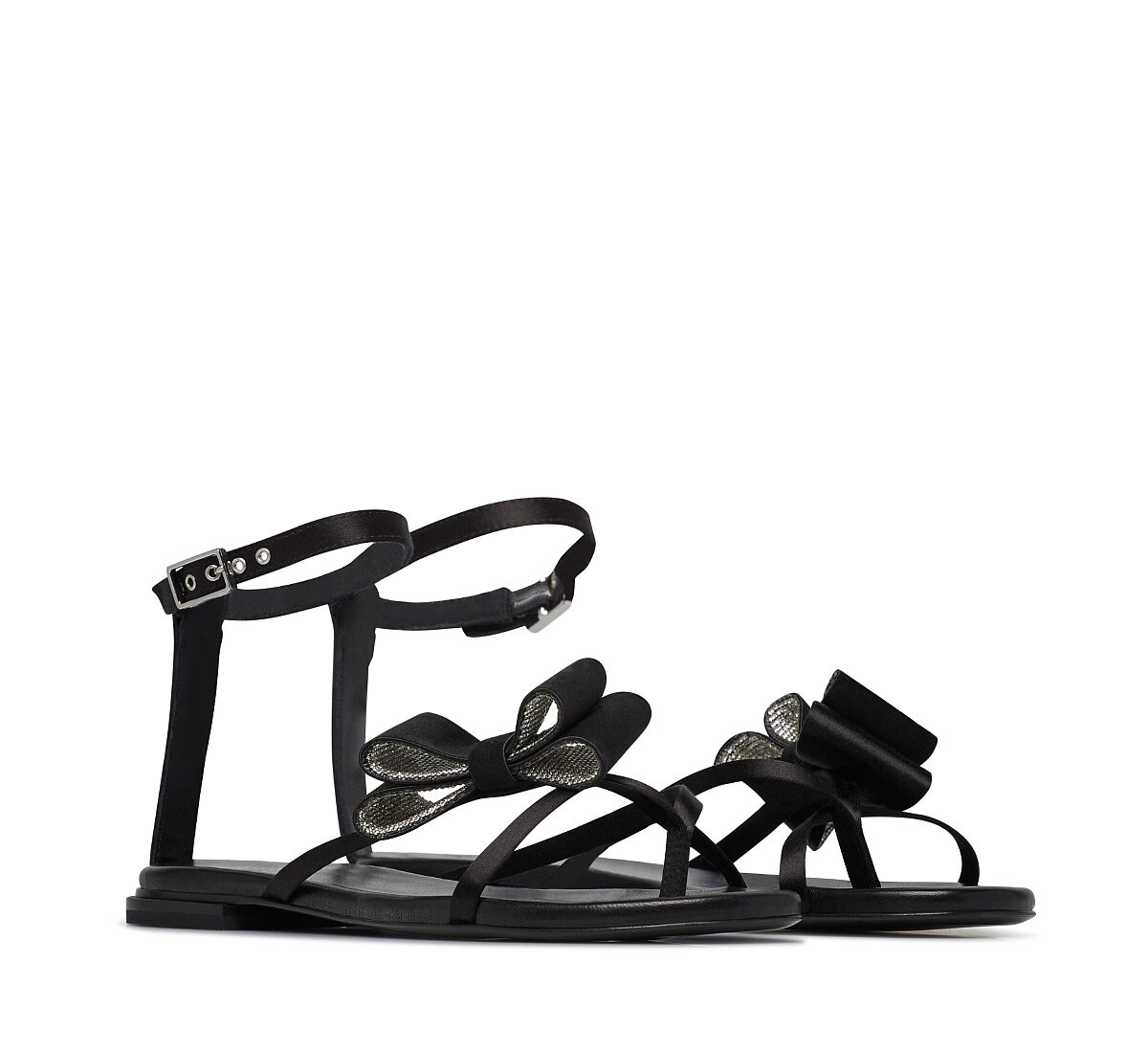 Fabi thong sandal in satin