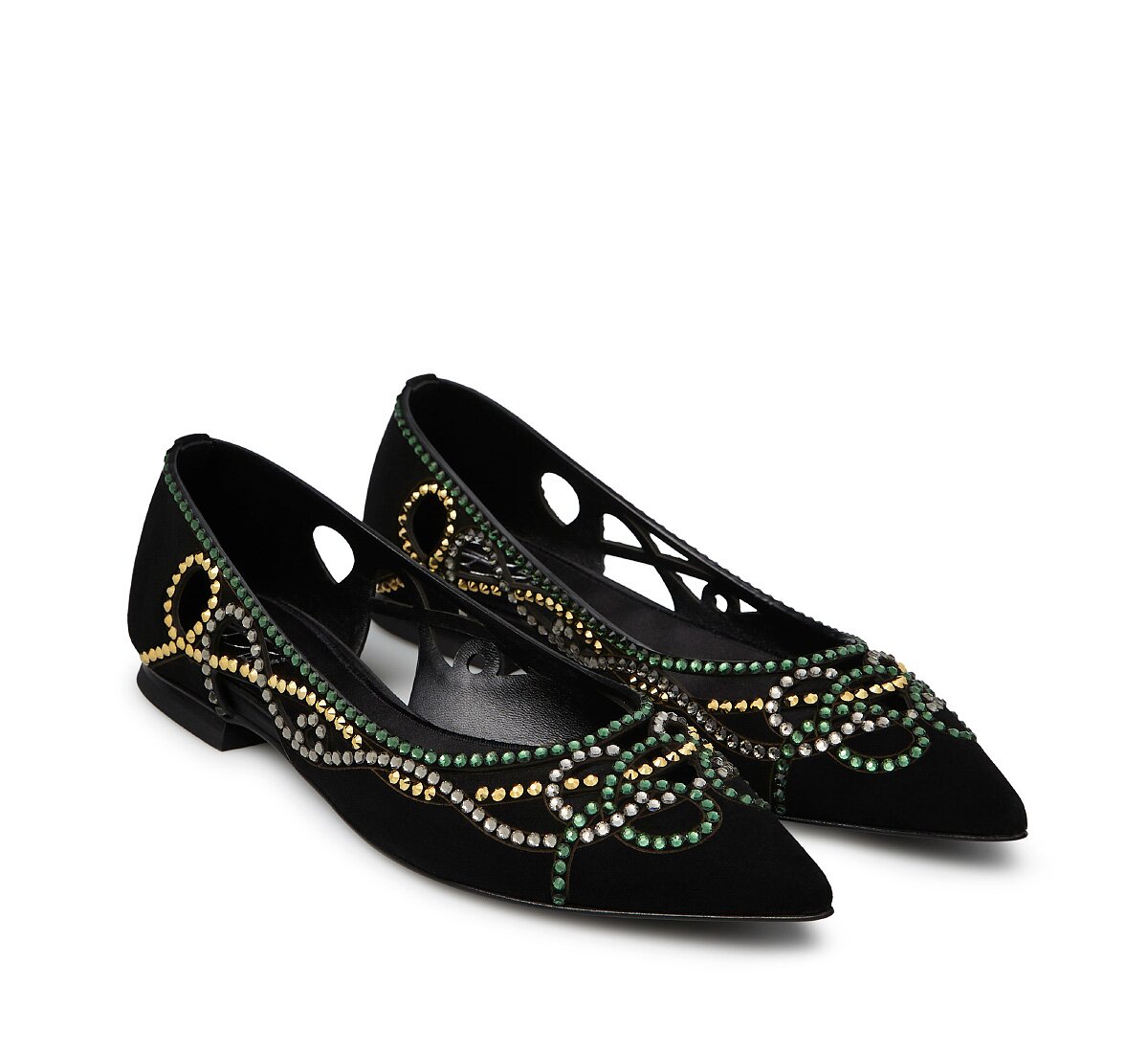 Fabi ballerina with rhinestones