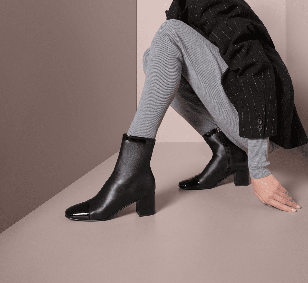 Fabi ankle boot in calfskin