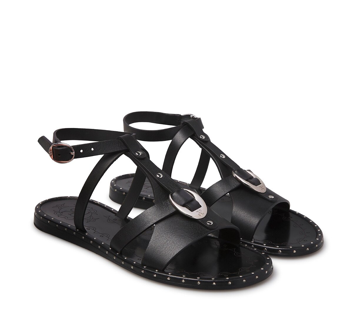 Calfskin Sandal with Straps