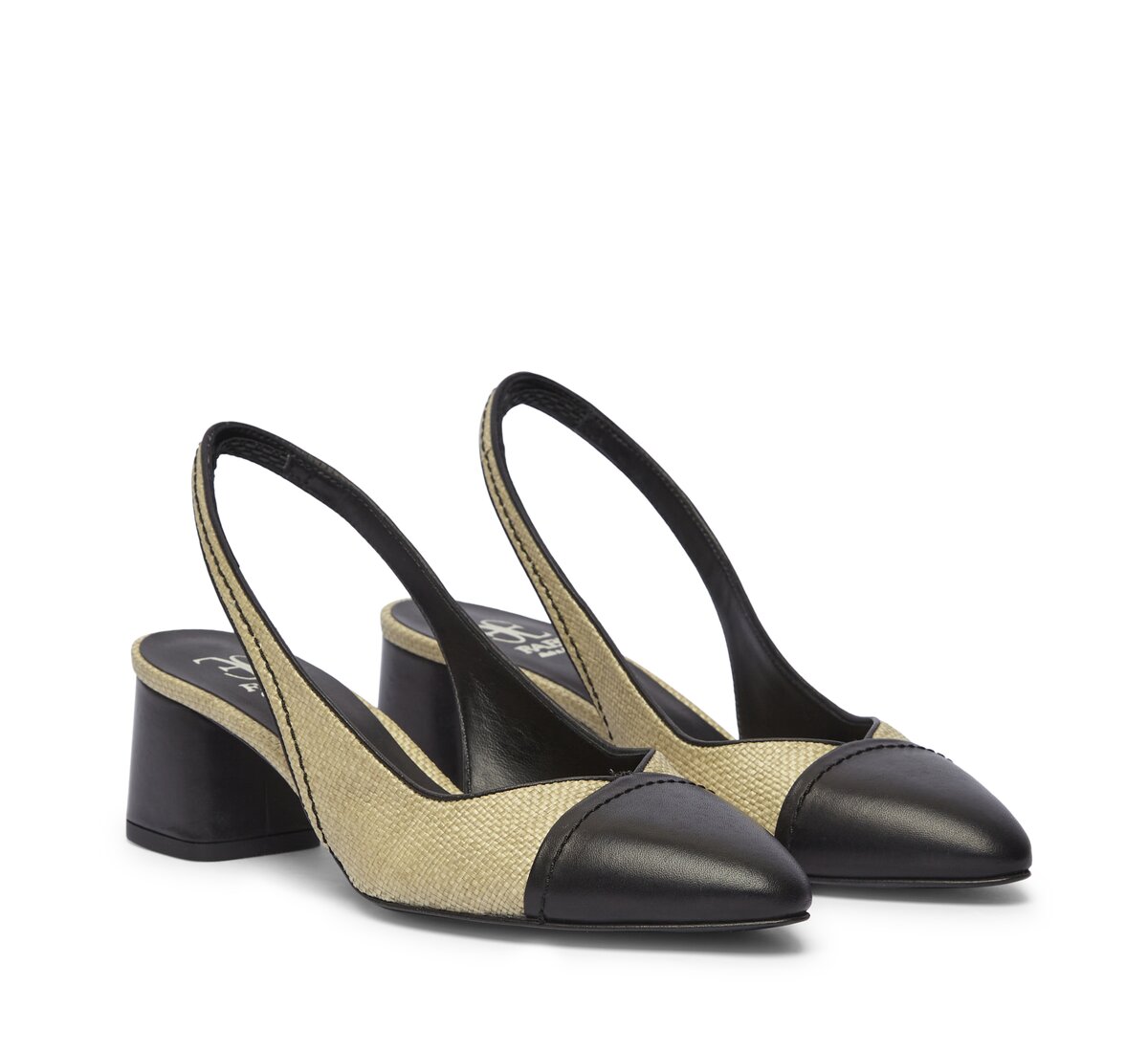 Sling-back Fabi in rafia