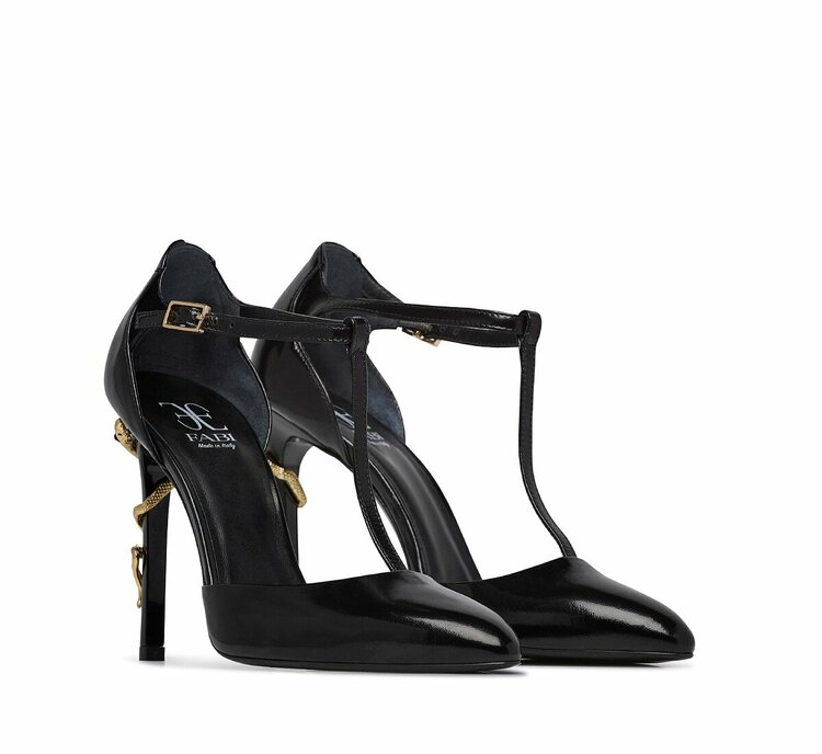 Decolleté Fabi Snake - Nero