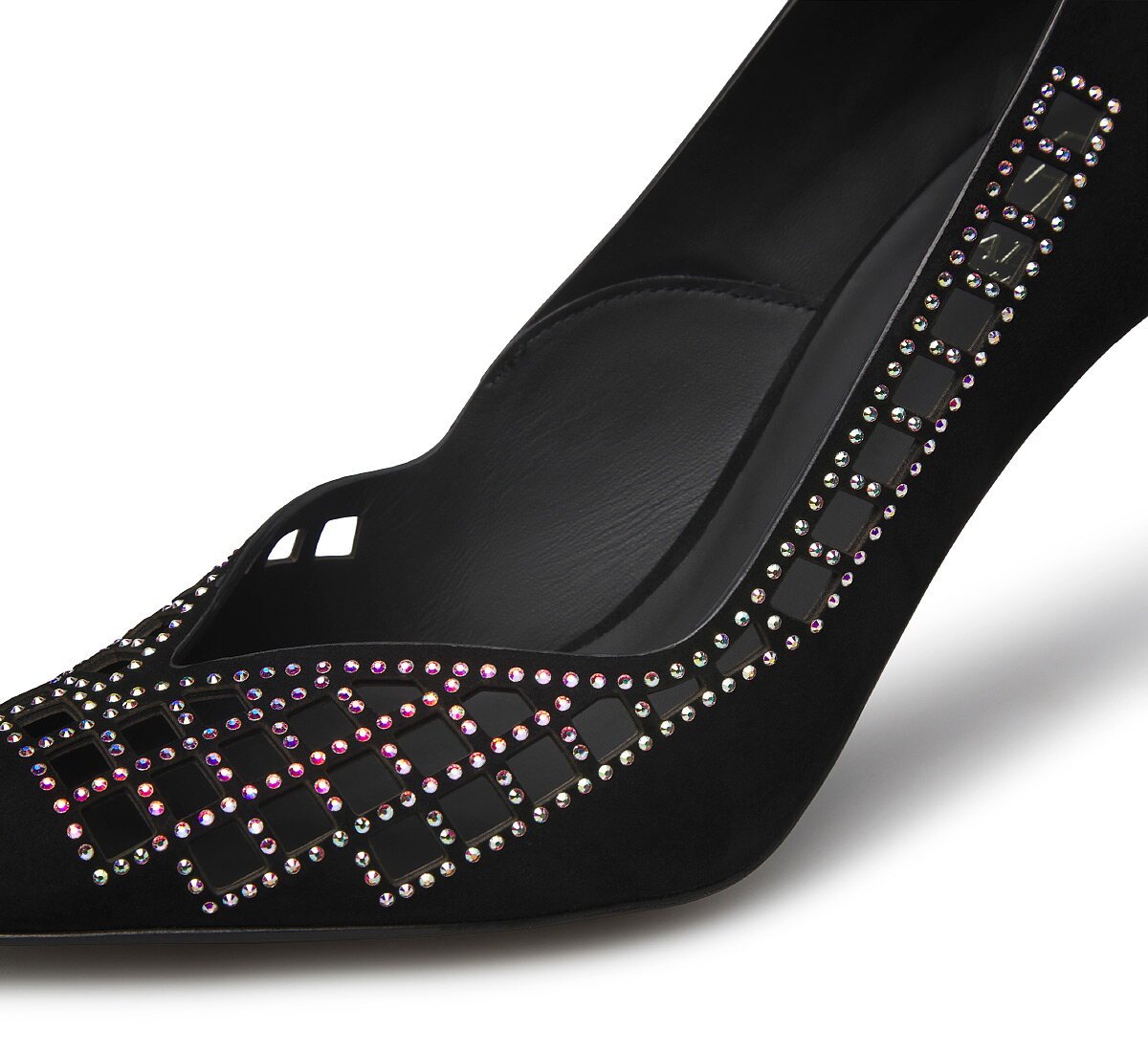 Pumps with jewel embellishments