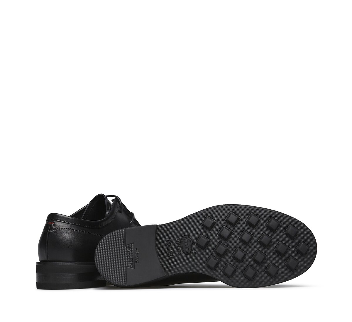 Black calfskin derby