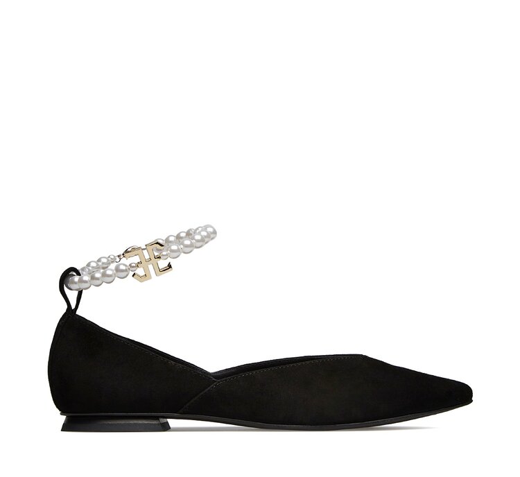 Fabi ballerina flats with pearl strap