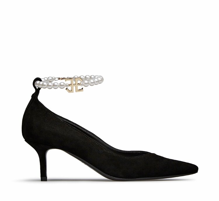 Fabi pumps with pearl anklet